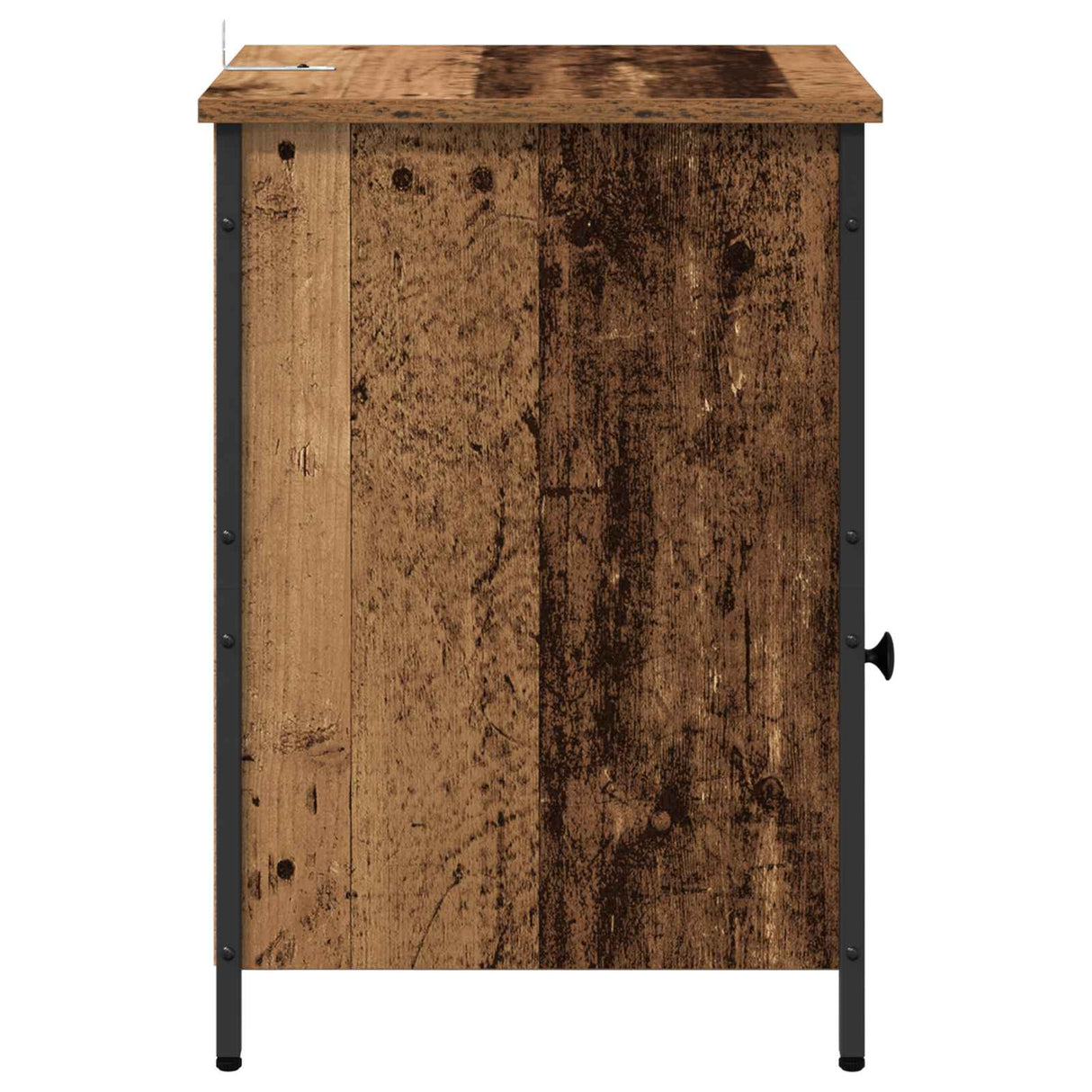 vidaXL Nachtkastje 40x42x60 cm bewerkt hout zwart