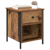 vidaXL Bedside cabinet 40x42x50 cm engineered wood black