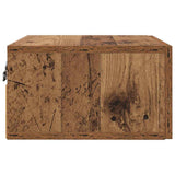 vidaXL Nachtkastje wandgemonteerd 35x35x20 cm wit