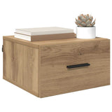 vidaXL Wall-Mounted Nightstand 35x35x20 cm White
