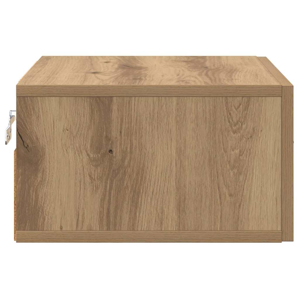 vidaXL Wall-Mounted Nightstand 35x35x20 cm White