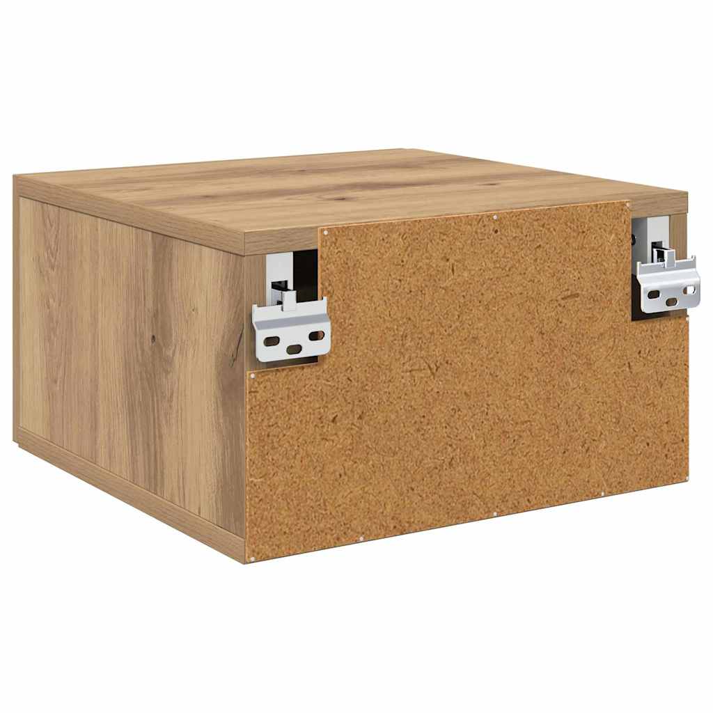 vidaXL Wall-Mounted Nightstand 35x35x20 cm White