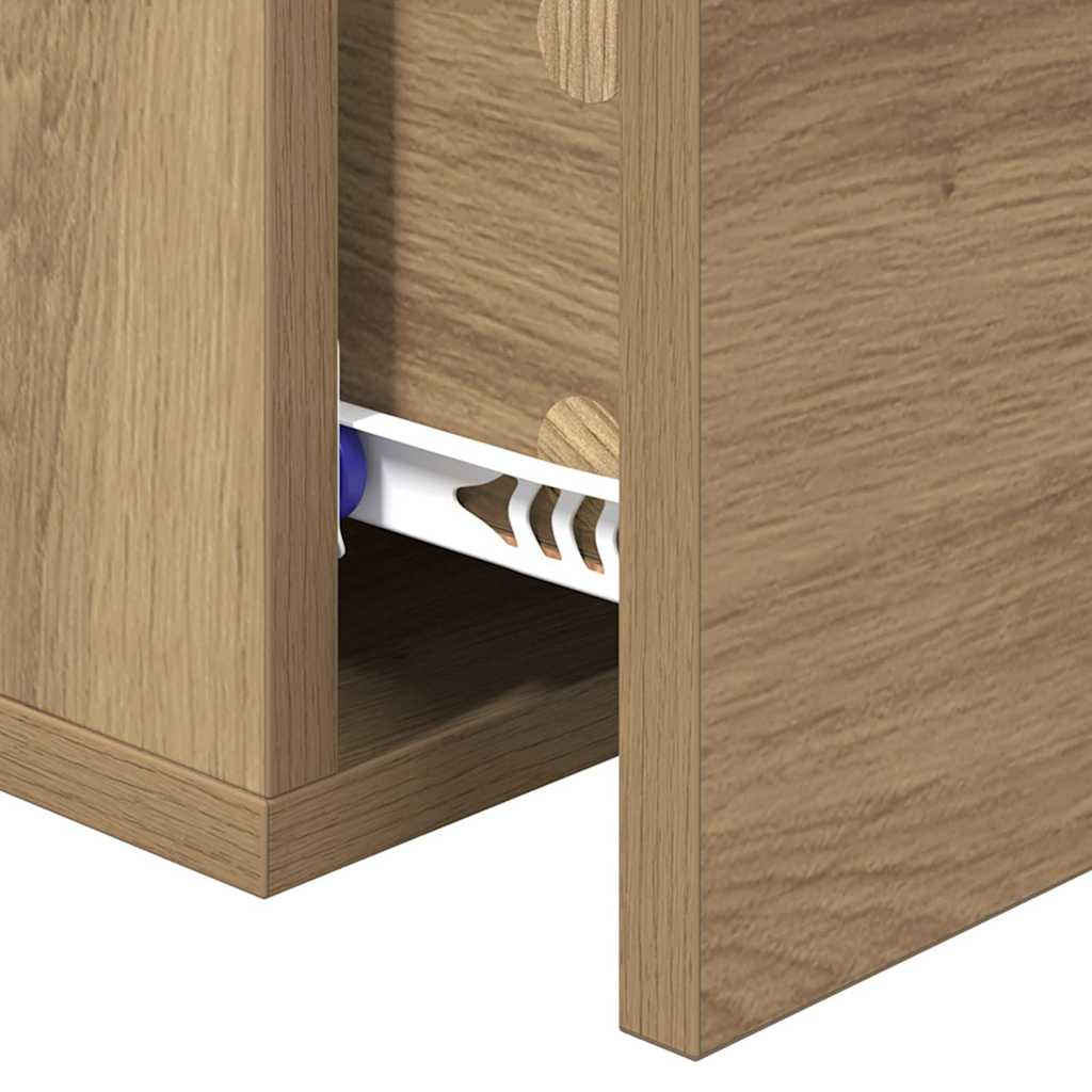 vidaXL Wall-Mounted Nightstand 35x35x20 cm White