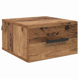 vidaXL Nachtkastje wandgemonteerd 35x35x20 cm wit