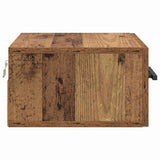 vidaXL Nachtkastje wandgemonteerd 35x35x20 cm wit