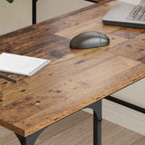 vidaXL Desk 139x139x75 cm engineered wood black