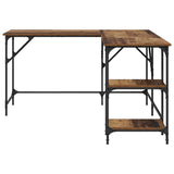vidaXL Desk 139x139x75 cm engineered wood black