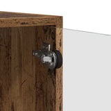 vidaXL Wall Cabinet with Glass Doors 68.5x37x35 cm White