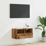 vidaXL Tv-wandmeubels 2 st 40x30x30 cm bewerkt hout wit