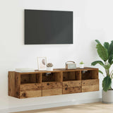 vidaXL Tv-wandmeubels 2 st 40x30x30 cm bewerkt hout wit