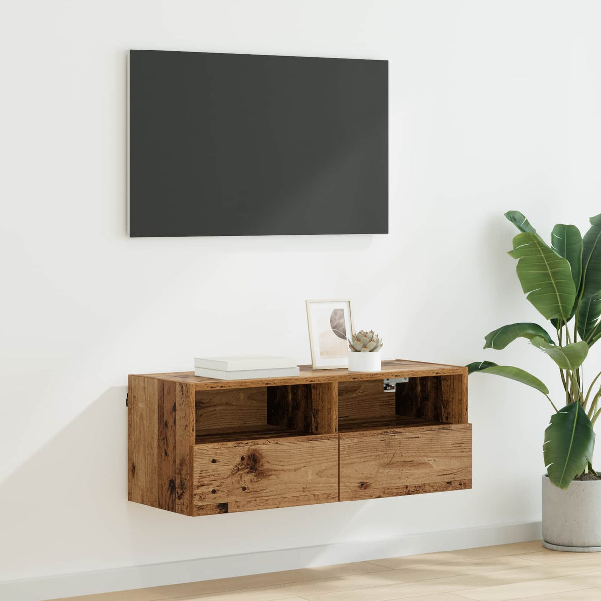 vidaXL Tv-wandmeubels 2 st 40x30x30 cm bewerkt hout wit