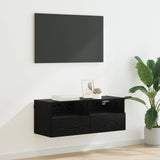 vidaXL Tv-wandmeubels 2 st 40x30x30 cm bewerkt hout wit