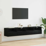 vidaXL Tv-wandmeubels 2 st 40x30x30 cm bewerkt hout wit