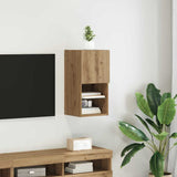 vidaXL TV Cabinets 2 pcs with LED lighting 30.5x30x60 cm white