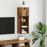 vidaXL TV Cabinets 2 pcs with LED lighting 30.5x30x60 cm white