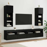 vidaXL TV Cabinets 2 pcs with LED lighting 30.5x30x60 cm white