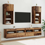 vidaXL TV Cabinets 2 pcs with LED lighting 30.5x30x60 cm white