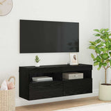 vidaXL Tv-wandmeubel met LED-verlichting 40x30x40 cm bruin eikenkleur