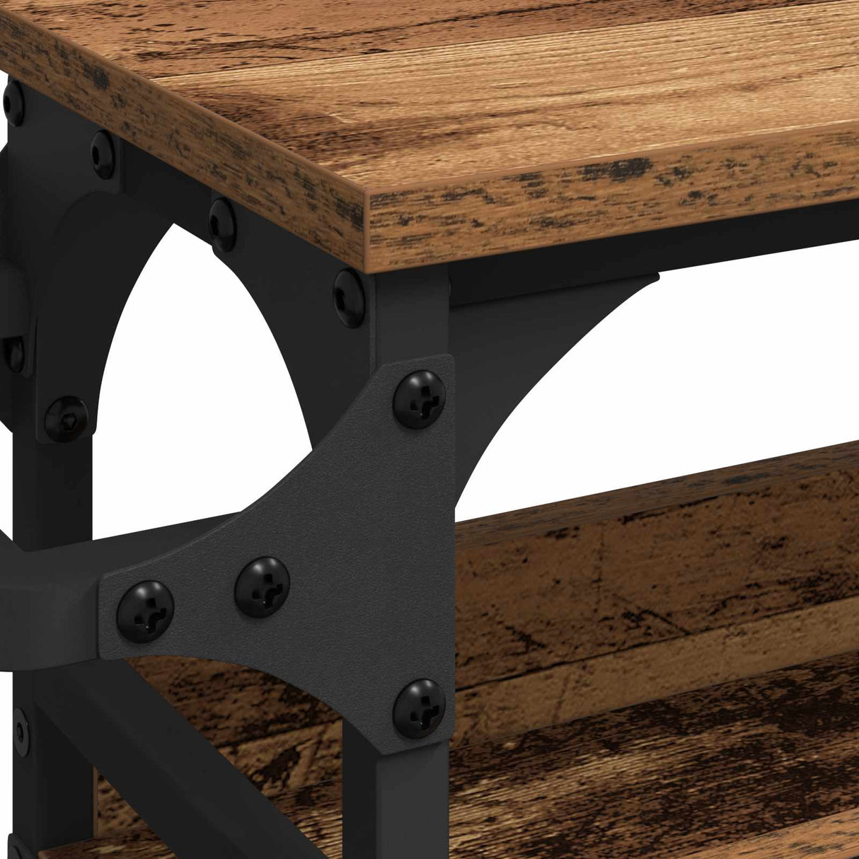 vidaXL Keukentrolley 53x20x76 cm bewerkt hout zwart