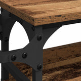 vidaXL Keukentrolley 53x20x76 cm bewerkt hout zwart