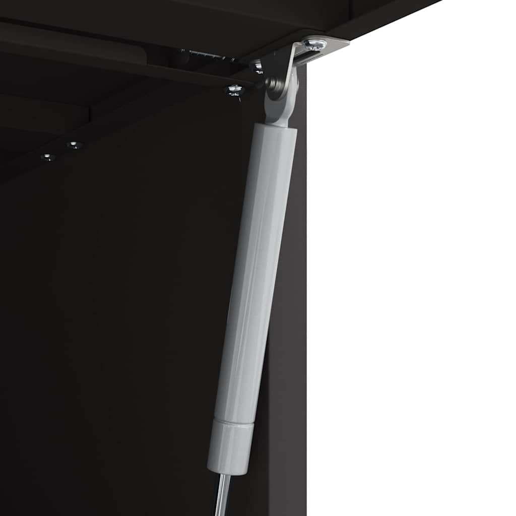 vidaXL Zwart 90 x 40 x 53 cm Poedergecoat staal