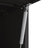 vidaXL Zwart 90 x 40 x 53 cm Poedergecoat staal
