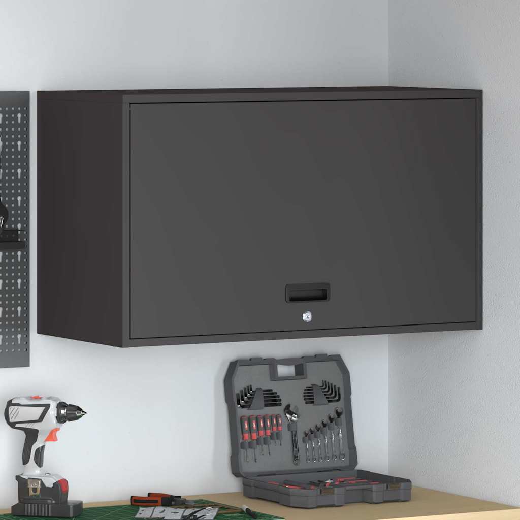 vidaXL Zwart 90 x 40 x 53 cm Poedergecoat staal