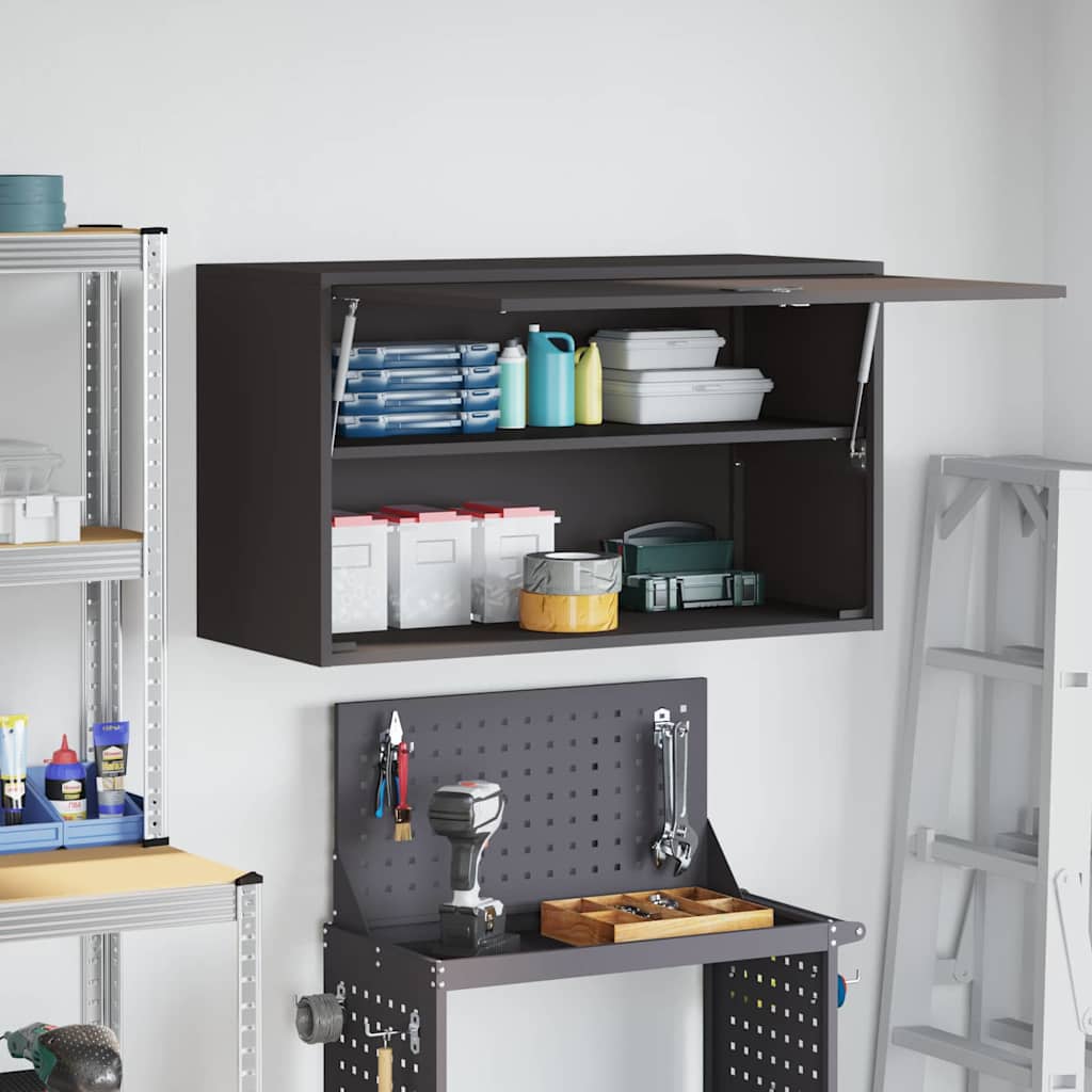 vidaXL Zwart 90 x 40 x 53 cm Poedergecoat staal