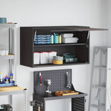 vidaXL Zwart 90 x 40 x 53 cm Poedergecoat staal