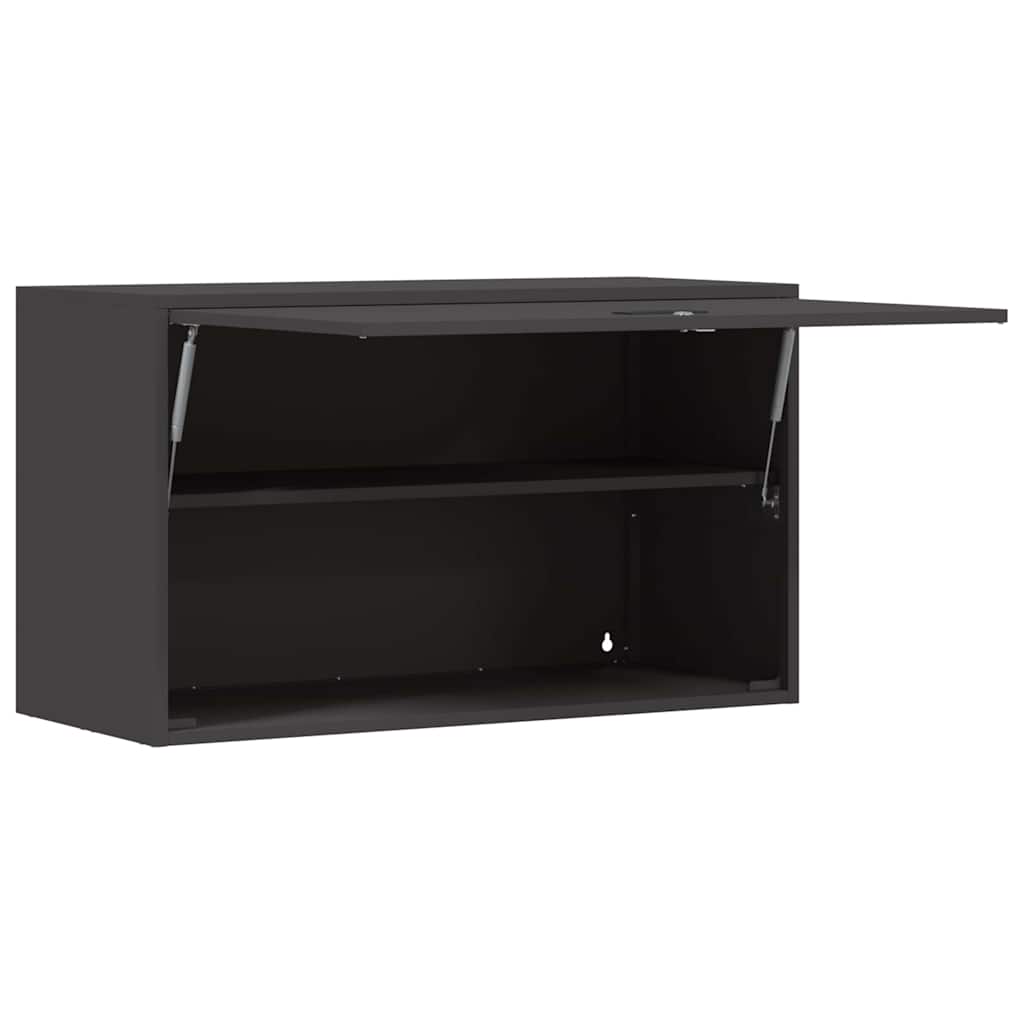 vidaXL Zwart 90 x 40 x 53 cm Poedergecoat staal