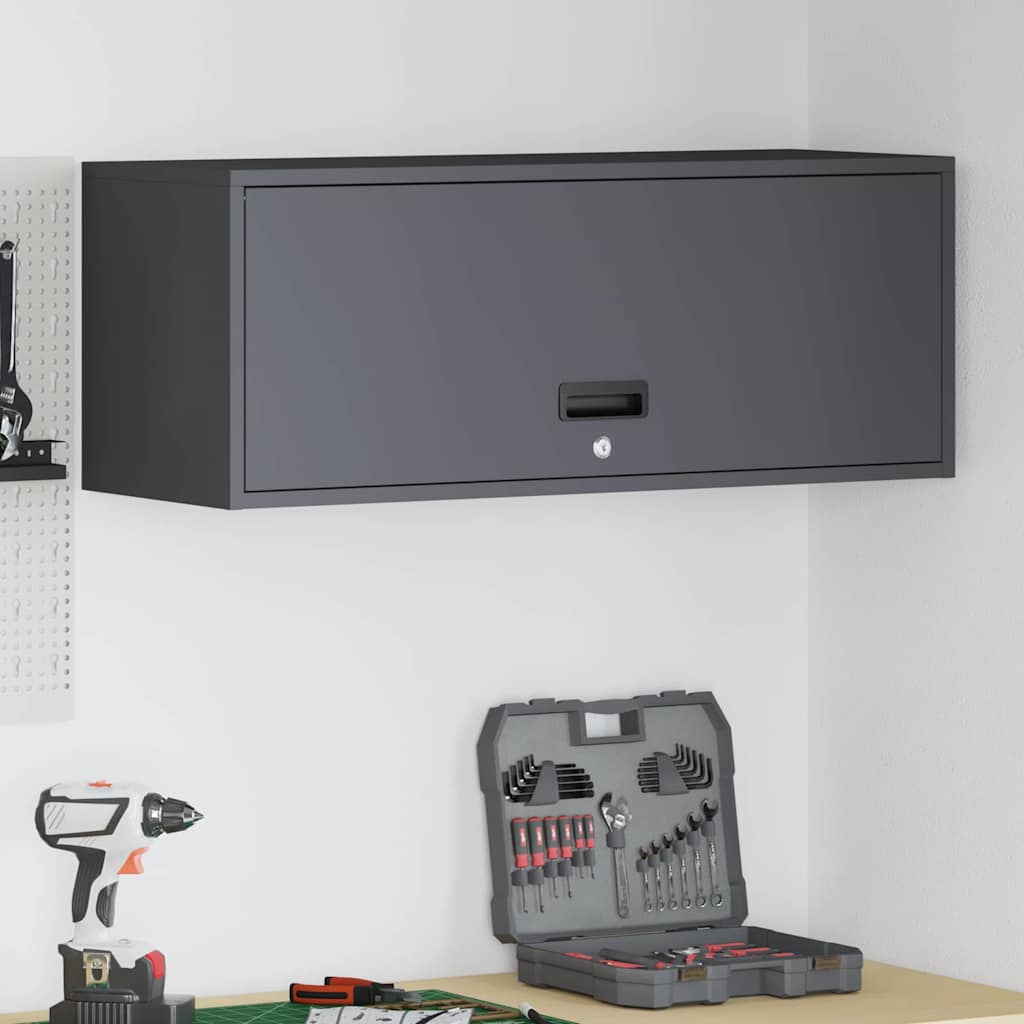 vidaXL Zwart 90 x 40 x 53 cm Poedergecoat staal