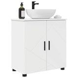 vidaXL Badkamerkast Wit 61 x 35 x 64 cm Bewerkt hout & Metaal