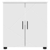 vidaXL Badkamerkast Wit 61 x 35 x 64 cm Bewerkt hout & Metaal