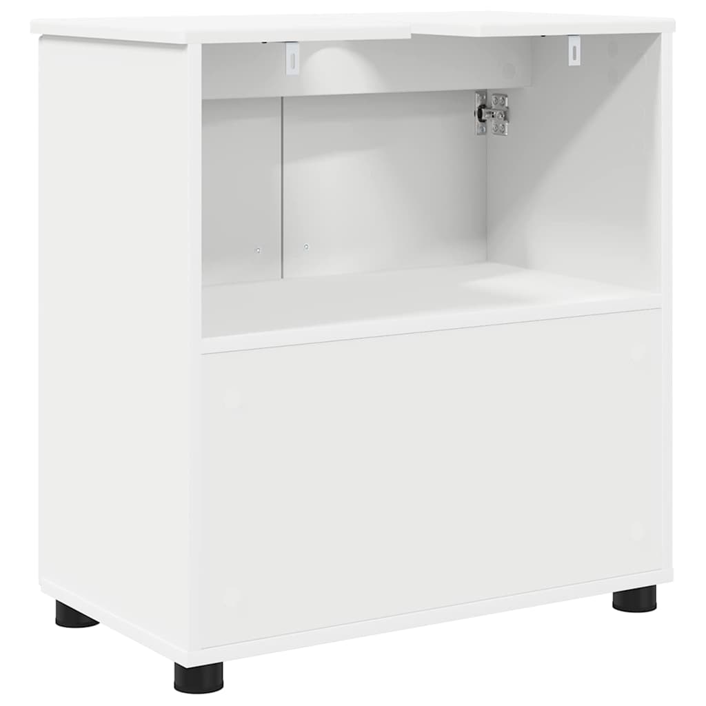 vidaXL Badkamerkast Wit 61 x 35 x 64 cm Bewerkt hout & Metaal