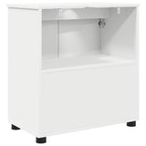 vidaXL Badkamerkast Wit 61 x 35 x 64 cm Bewerkt hout & Metaal