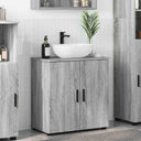 vidaXL Badkamerkast Wit 61 x 35 x 64 cm Bewerkt hout & Metaal