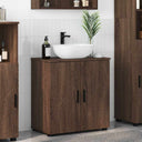 vidaXL Badkamerkast Wit 61 x 35 x 64 cm Bewerkt hout & Metaal