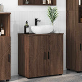 vidaXL Badkamerkast Wit 61 x 35 x 64 cm Bewerkt hout & Metaal