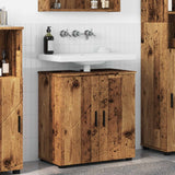 vidaXL Badkamerkast Wit 61 x 35 x 64 cm Bewerkt hout & Metaal