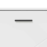 vidaXL Bathroom Cabinet White 76.5 x 35 x 64 cm Engineered Wood & Metal