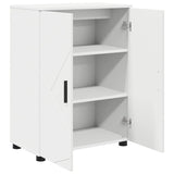 vidaXL Badkamerkast Wit 60 x 35 x 80 cm Bewerkt hout & Metaal