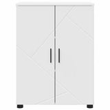 vidaXL Badkamerkast Wit 60 x 35 x 80 cm Bewerkt hout & Metaal