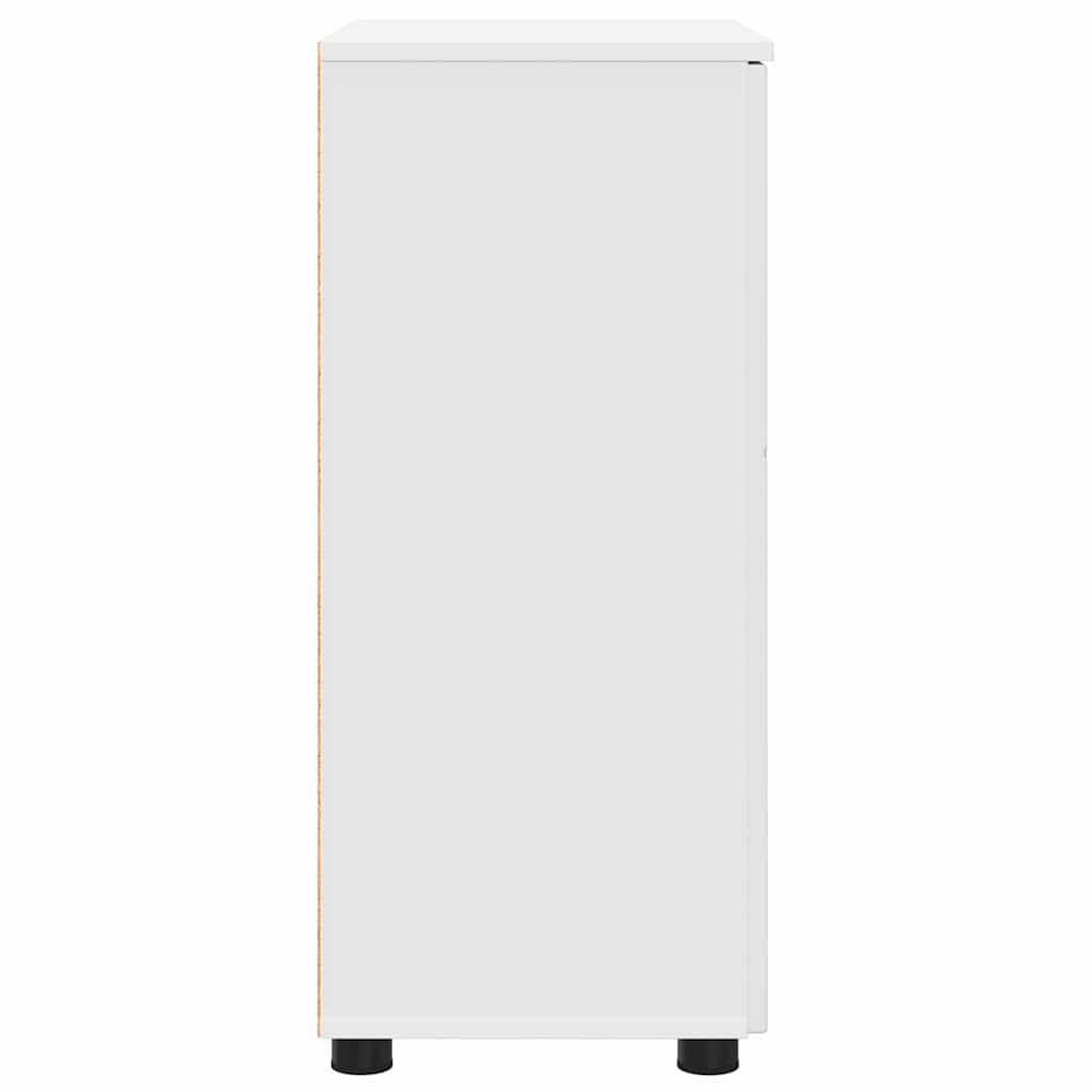 vidaXL Badkamerkast Wit 60 x 35 x 80 cm Bewerkt hout & Metaal