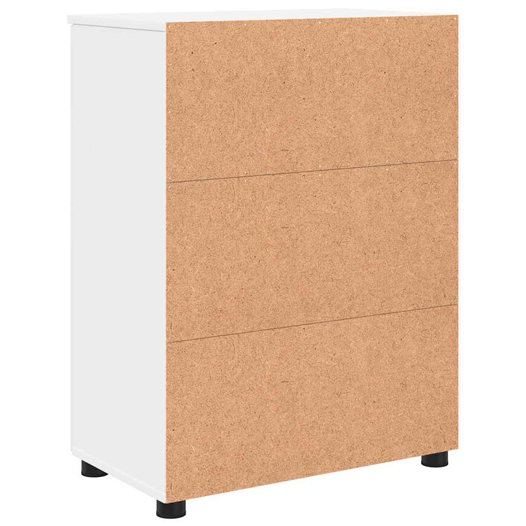 vidaXL Badkamerkast Wit 60 x 35 x 80 cm Bewerkt hout & Metaal