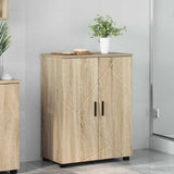 vidaXL Badkamerkast Wit 60 x 35 x 80 cm Bewerkt hout & Metaal