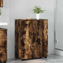 vidaXL Badkamerkast Wit 60 x 35 x 80 cm Bewerkt hout & Metaal