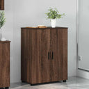 vidaXL Badkamerkast Wit 60 x 35 x 80 cm Bewerkt hout & Metaal