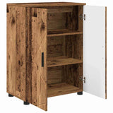 vidaXL Badkamerkast Wit 60 x 35 x 80 cm Bewerkt hout & Metaal