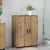 vidaXL Badkamerkast Wit 60 x 35 x 80 cm Bewerkt hout & Metaal