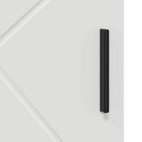 vidaXL Bathroom Cabinet White 30 x 35 x 95 cm Engineered Wood & Metal